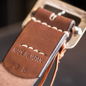 Sugar Cane Garrison Belt – Brown