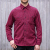 Sugar Cane "Houndstooth" Flannel Work Shirt – Bordeaux