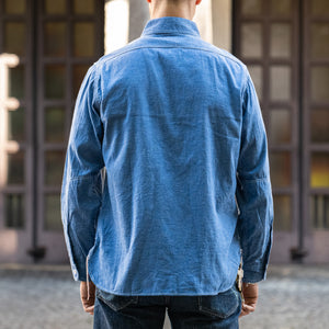 Sugar Cane Vat Dye Chambray Work Shirt – Blue
