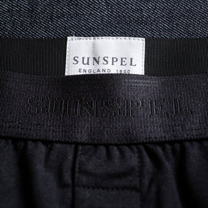 Sunspel Superfine Two-Button Shorts - Black