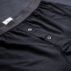 Sunspel Superfine Two-Button Shorts - Black