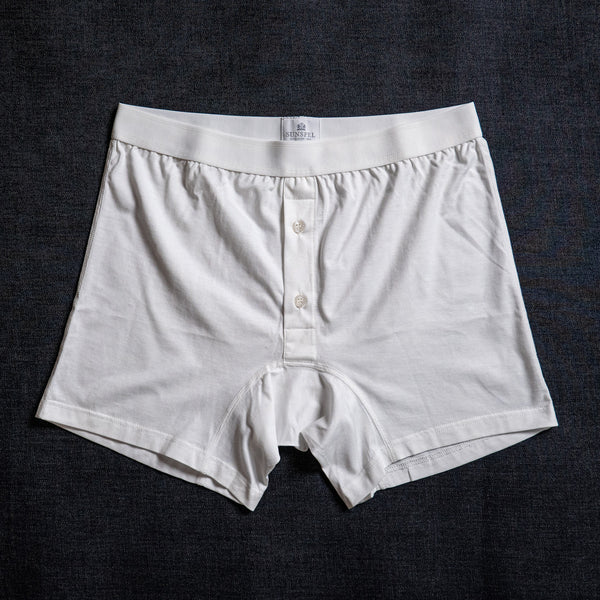Sunspel Superfine Two-Button Shorts - White