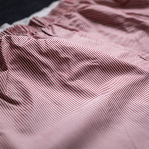Sunspel Woven Boxer Short – Red Pinstripe