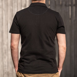 Sunspel Riviera Polo Shirt - Black