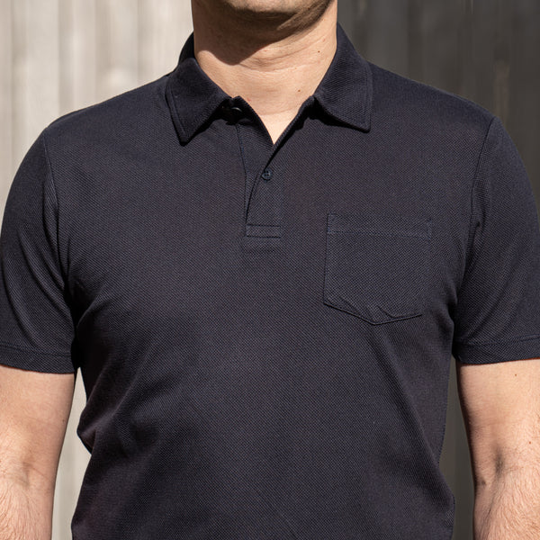 Sunspel Riviera Polo Shirt - Navy