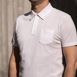 Sunspel Riviera Polo Shirt - White