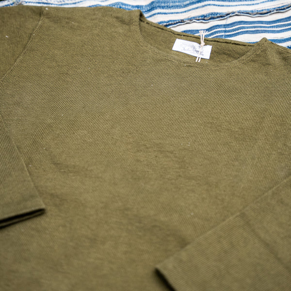 Orgueil OR-9074 16oz Basque Knit Shirt – Olive
