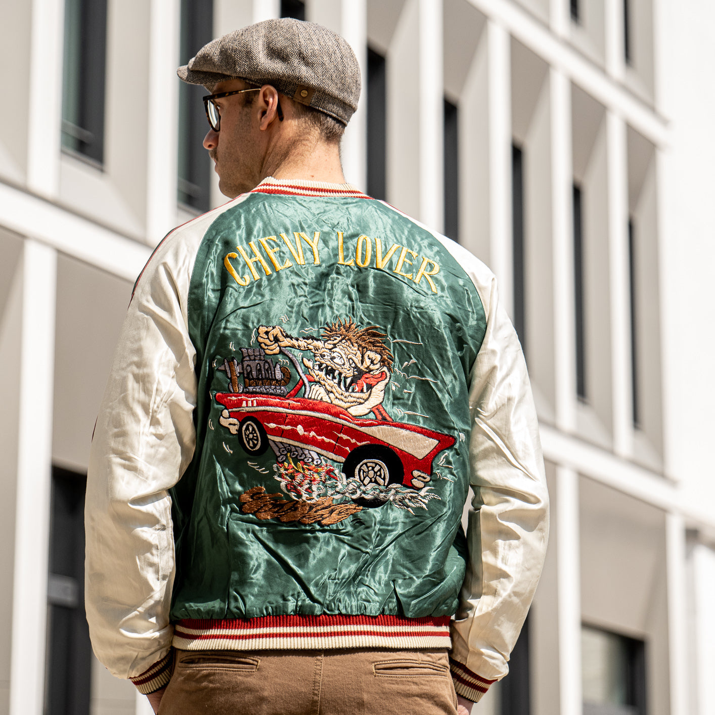 Tailor Toyo Reversible Souvenir Jacket – Tiger Head x Chevy Lover