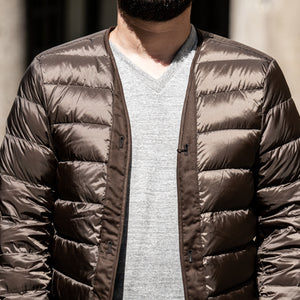 Ten C Basic Down Liner - Brown/Olive