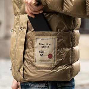 Ten C Down Liner Jacket – Light Khaki