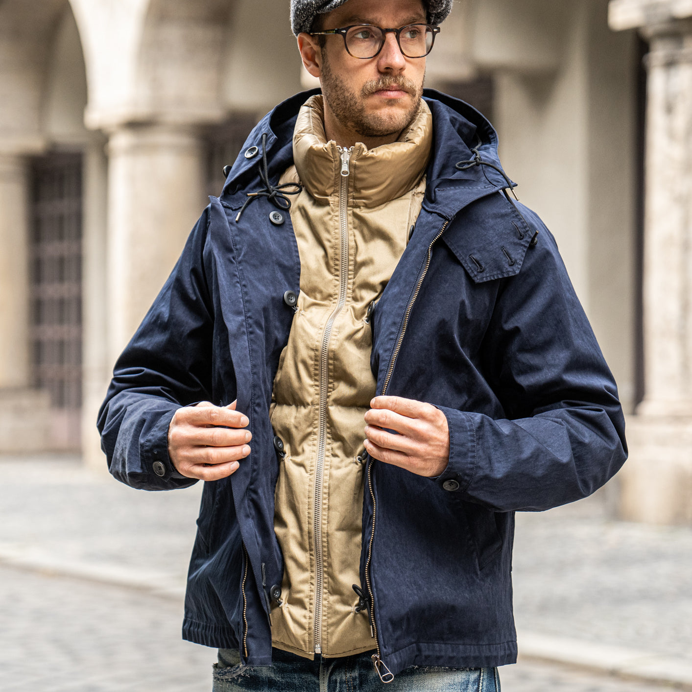 Ten C Key Anorak Ten C Brown Anorak Jacket FISHTAIL SHORT PARKA