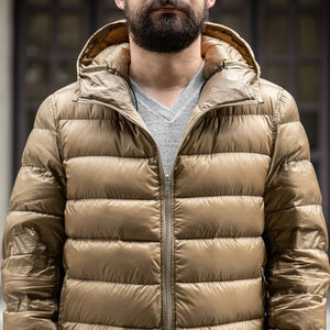 Ten C Hooded Down Liner - Light Khaki