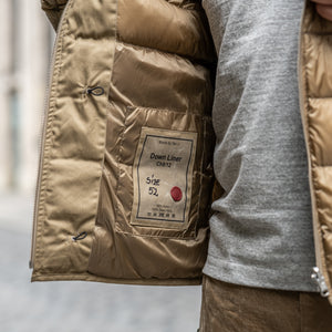 Ten C Hooded Down Liner - Light Khaki