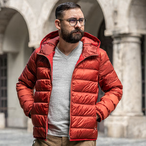 Ten C Hooded Down Liner - Red