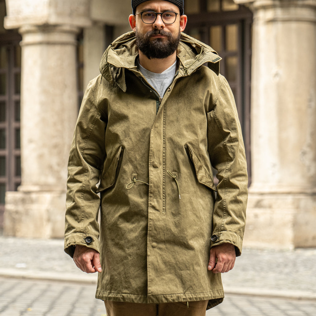 TEN C 13oz OJJ Parka - Olive