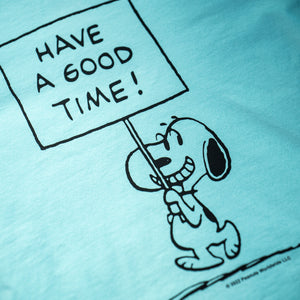 TSPTR “Have a good time” Snoopy T-Shirt – Turquoise