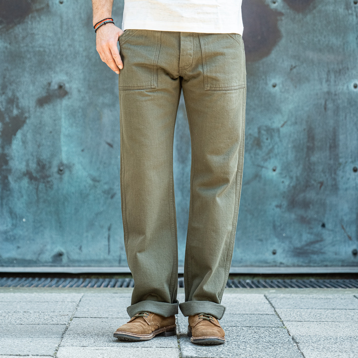 Pre-Order 50's Baker Pants Olive