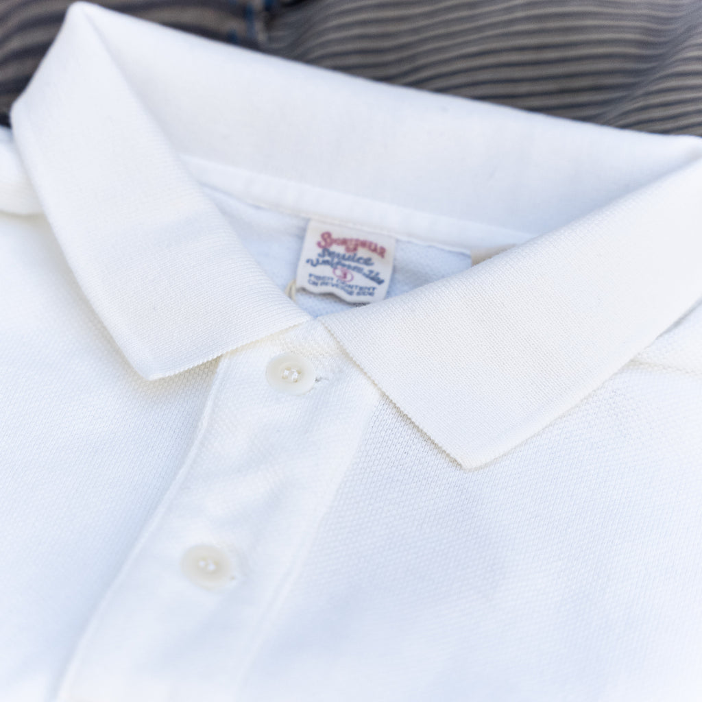 UES Slub Loopwheel Polo Shirt - White