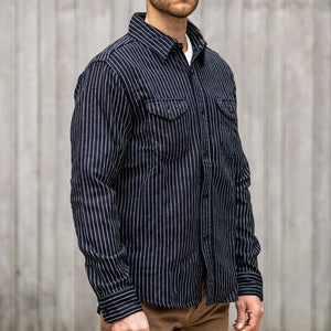 UES 14,5oz Heavy Selvedge Flannel – Indigo Stripe