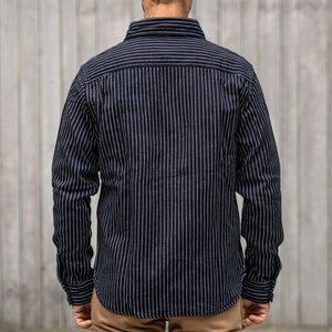 UES 14,5oz Heavy Selvedge Flannel – Indigo Stripe