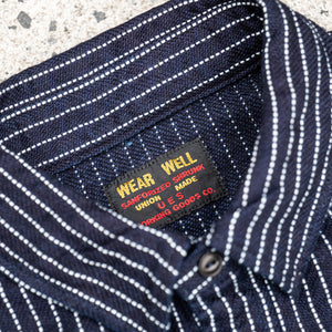 UES 14,5oz Heavy Selvedge Flannel – Indigo Stripe