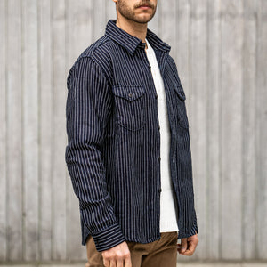 UES 14,5oz Heavy Selvedge Flannel – Indigo Stripe