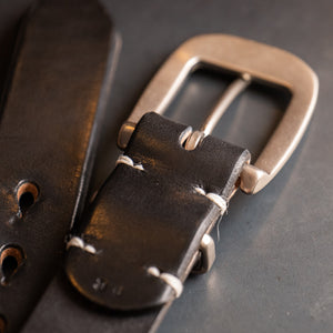 UES Round Buckle Belt – Black