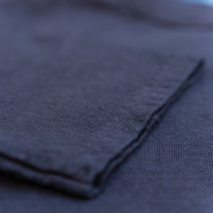 UES No.8 9,5oz Slub Nep Loopwheeled T-Shirt – Black