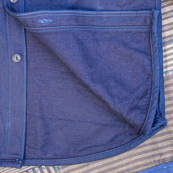 UES 15,5oz Extra Heavy Tricotine Work Shirt – Double Indigo