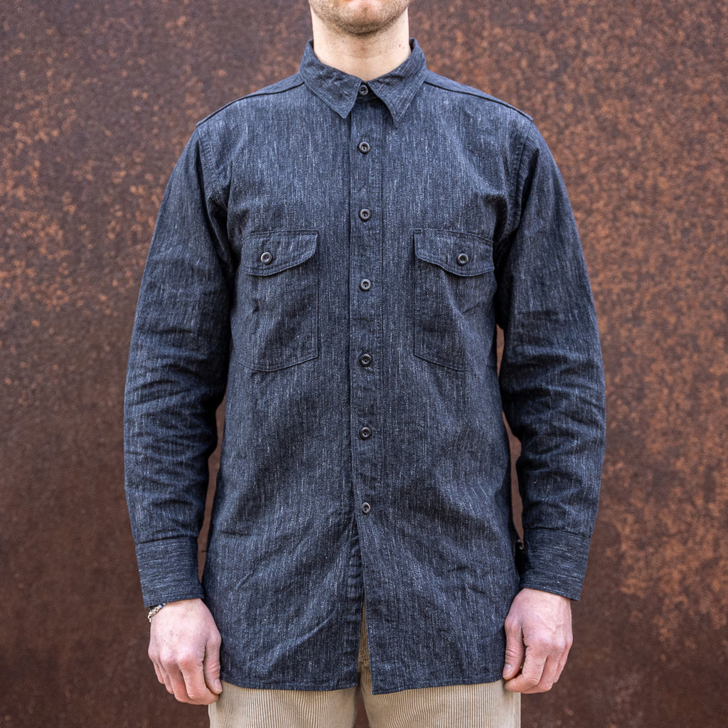 売って買う WAREHOUSE Black Chambray Work Shirts シャツ