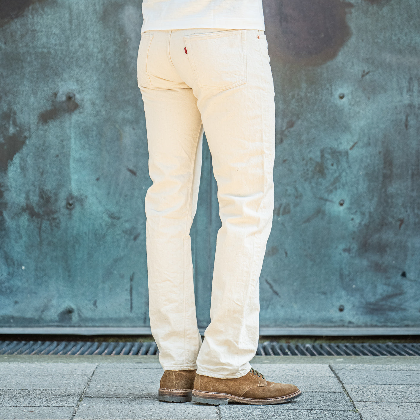Blanc Distress Denim Jeans - White – Ubuntu Revolution