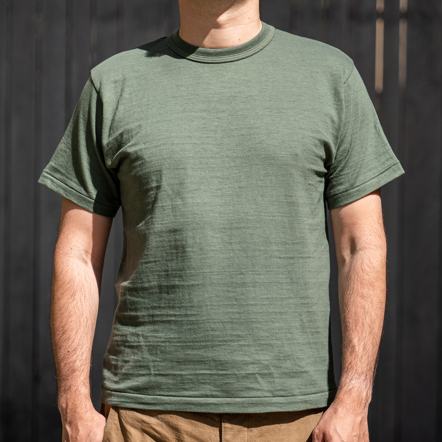 Warehouse Co. Lot 4601 ”Mod Target” Slub Yarn T-Shirt - Off-White