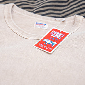 Dubbleworks Pigment Dyed “Stand Wheeler” Heavy T-Shirt – Beige